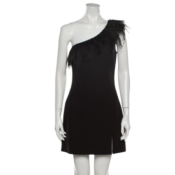 SAYLOR Dresses & Skirts - NWT Saylor Zaria Feather Dress Black S